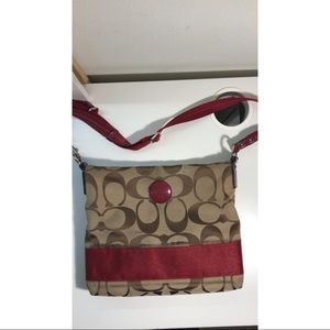 Coach Stripe Crossbody Bag